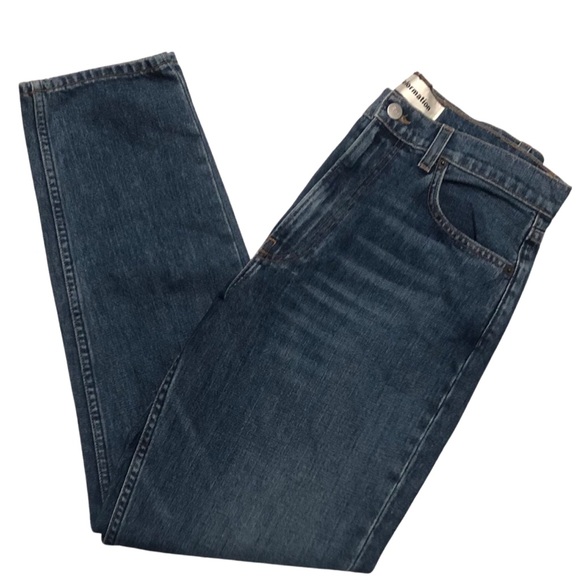 REFORMATION Julia High Cigarette Jean in Baltic - Picture 2 of 6